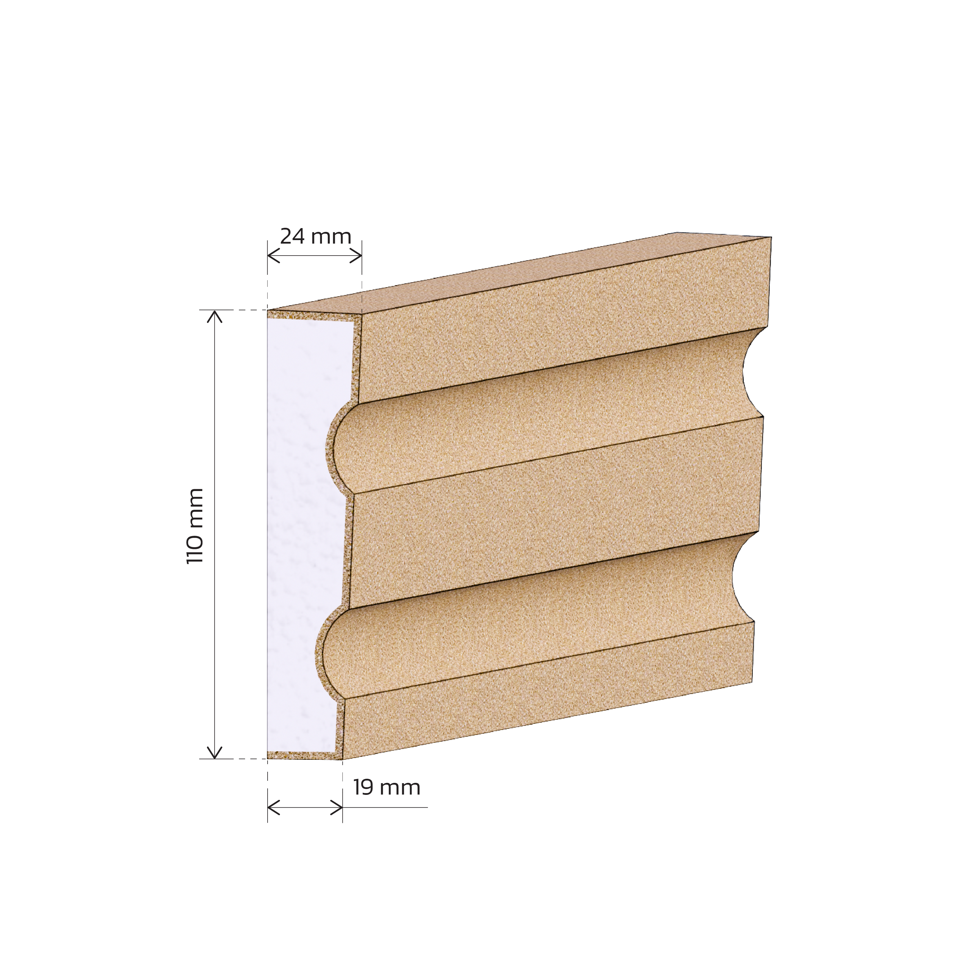 Rekunst Špaleta - A15 - 10,32 € s DPH / bm