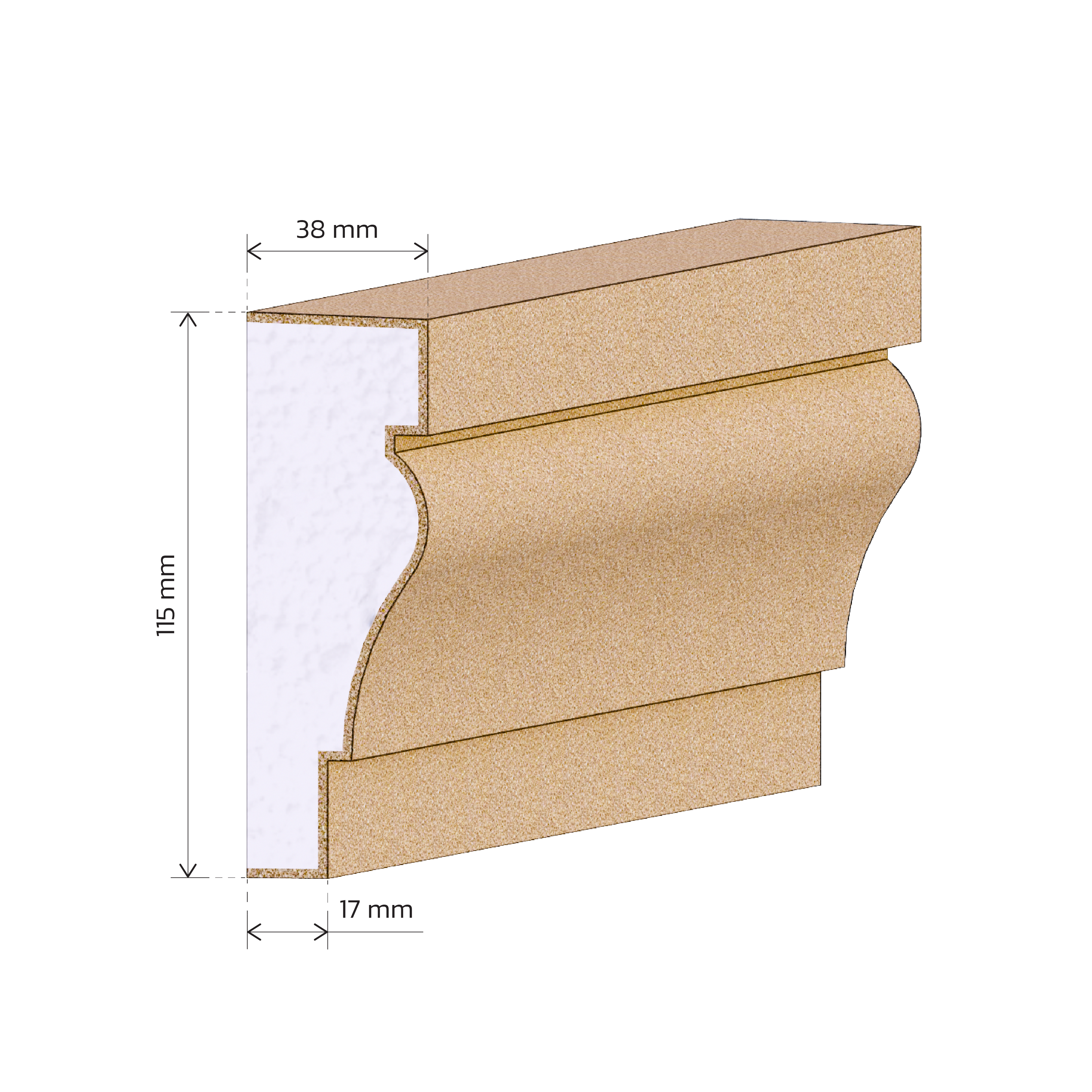 Rekunst Špaleta - A18 - 14,04 € s DPH / bm