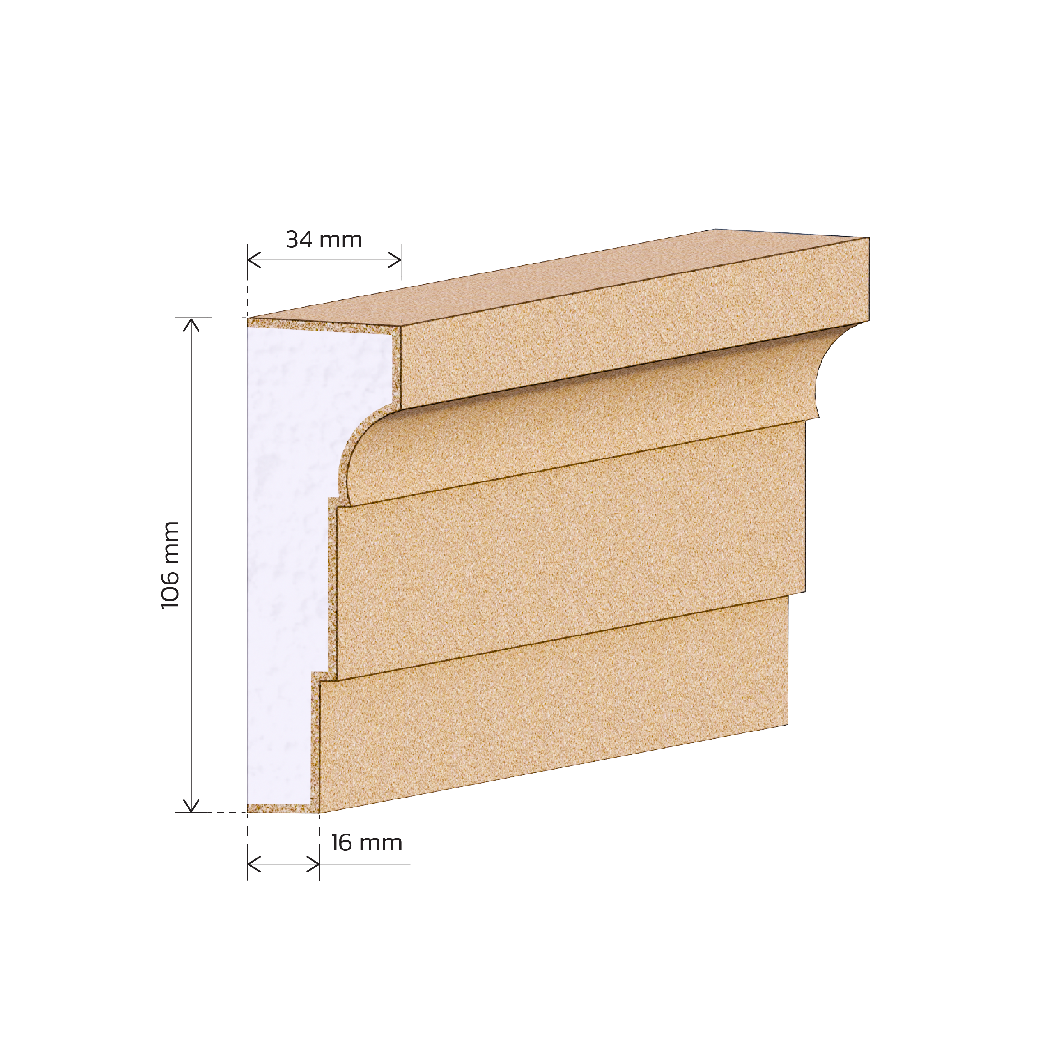 Rekunst Špaleta - A19 - 13,92 € s DPH / bm