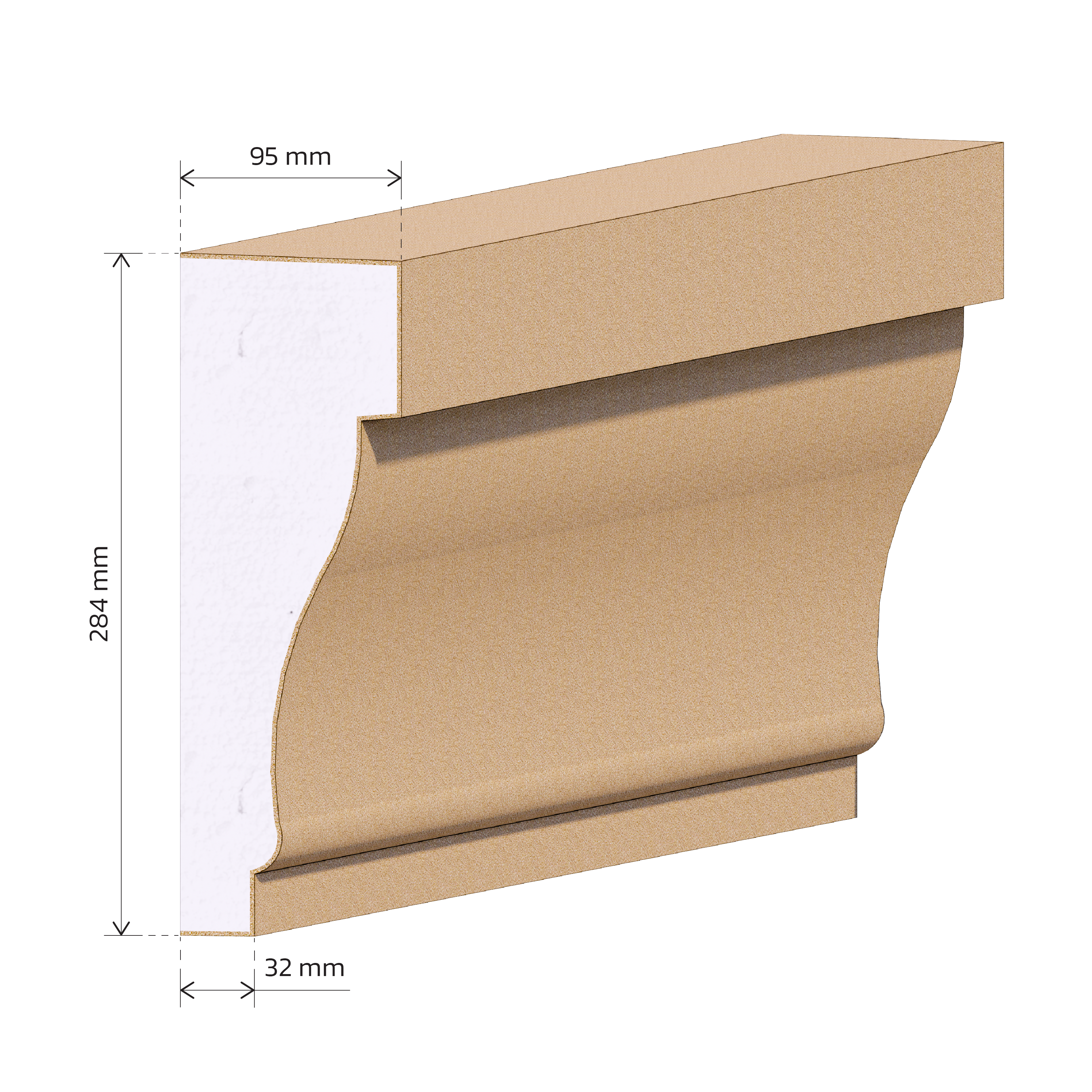 Rekunst Rímsa E02 - 34,32 € s DPH / bm