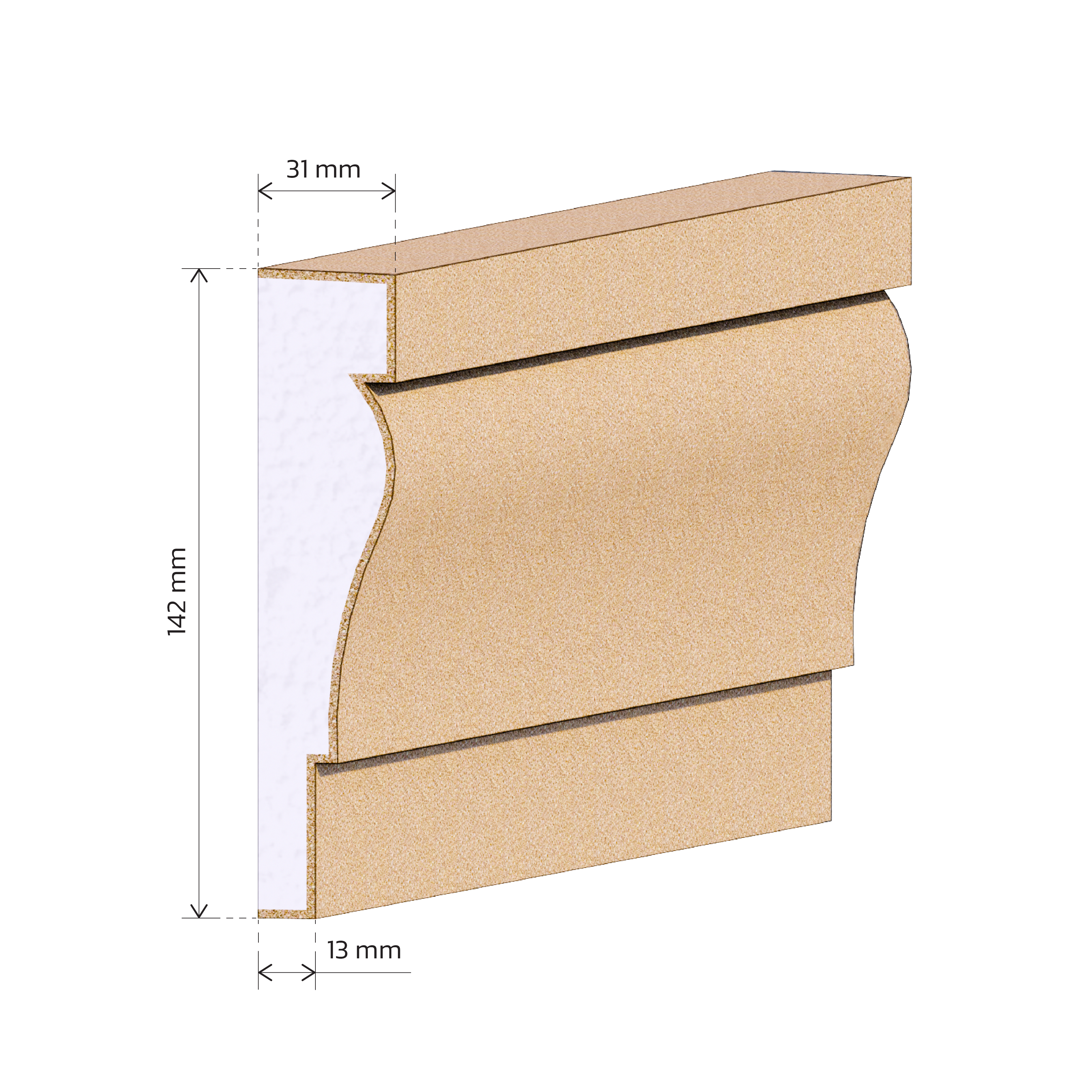 Rekunst Špaleta - A08 - 17,64 € s DPH / bm