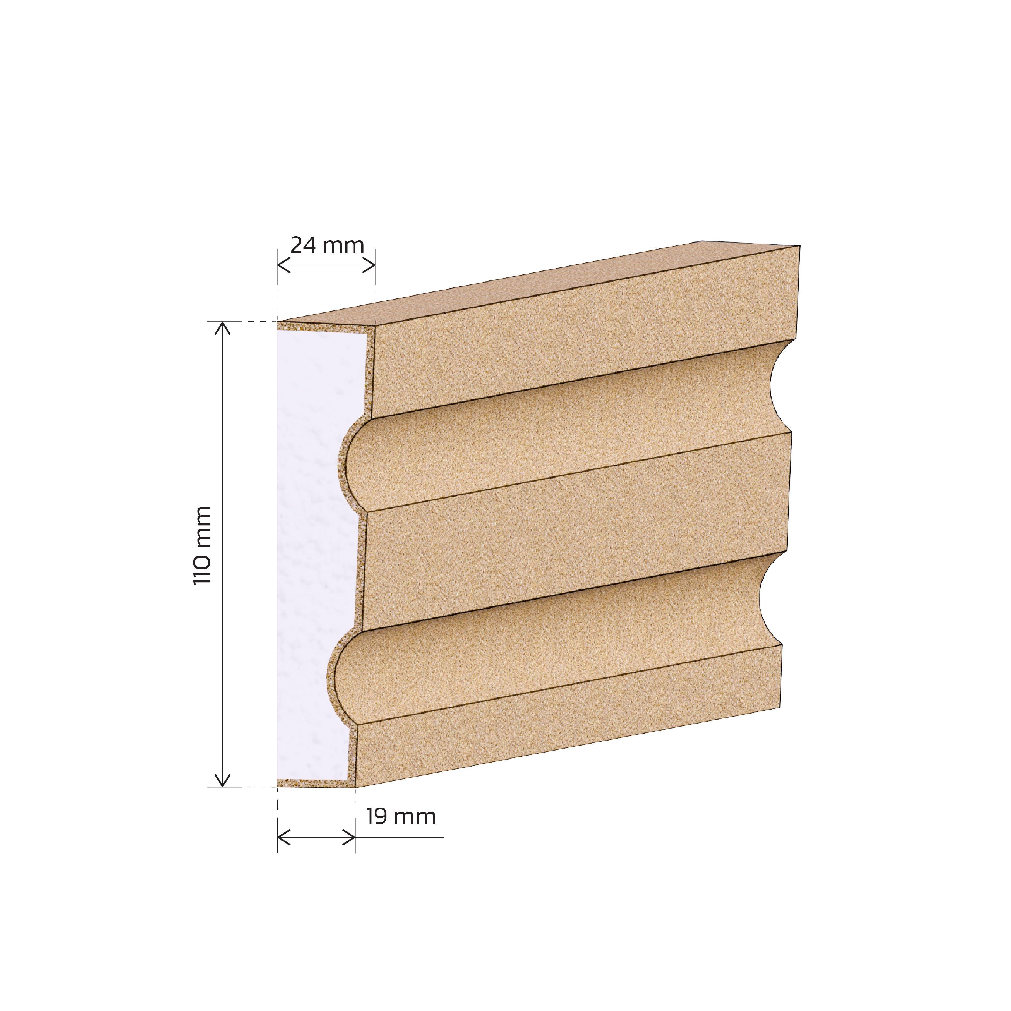 Rekunst Špaleta - A15 - 10,32 € s DPH / bm