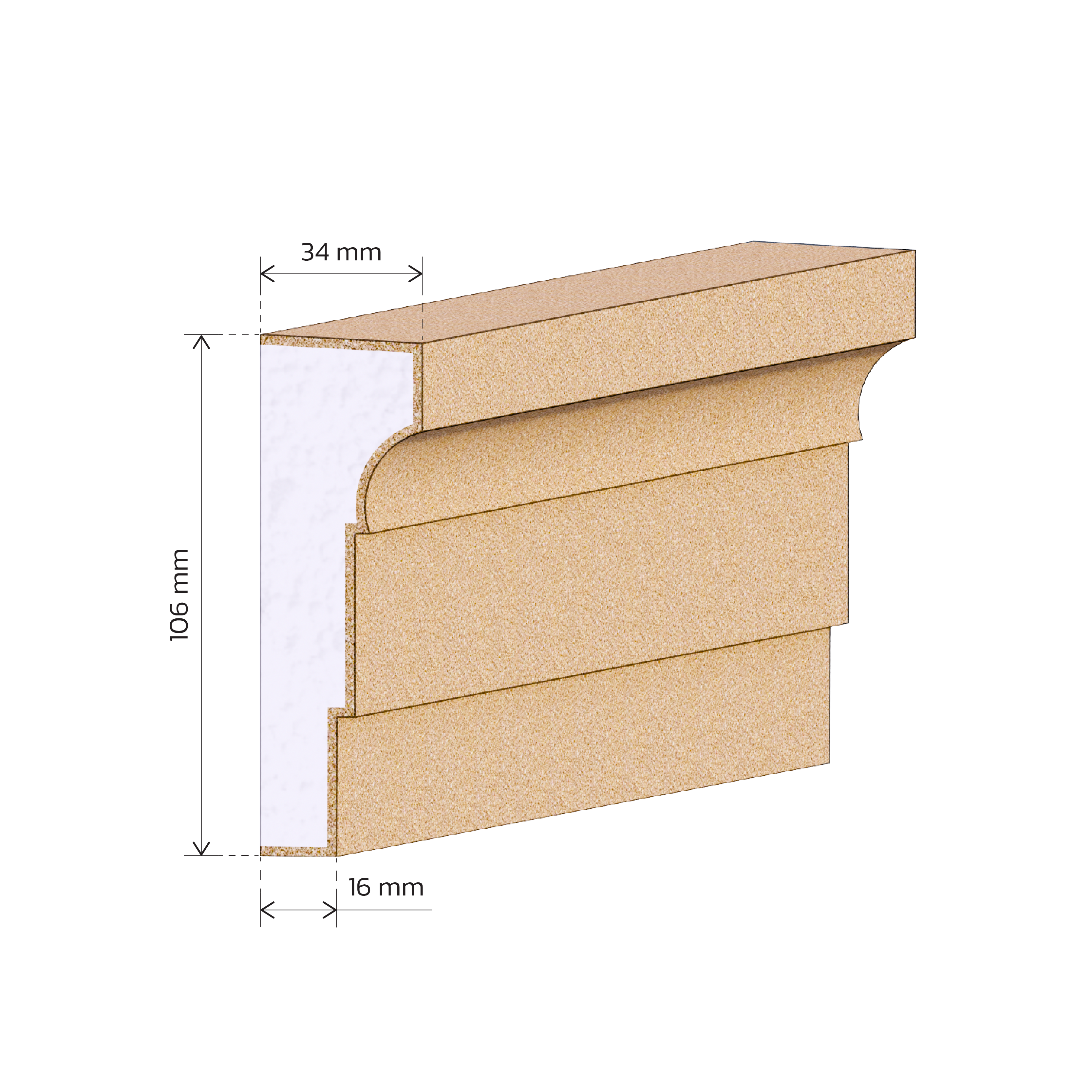 Rekunst Špaleta - A19 - 13,92 € s DPH / bm