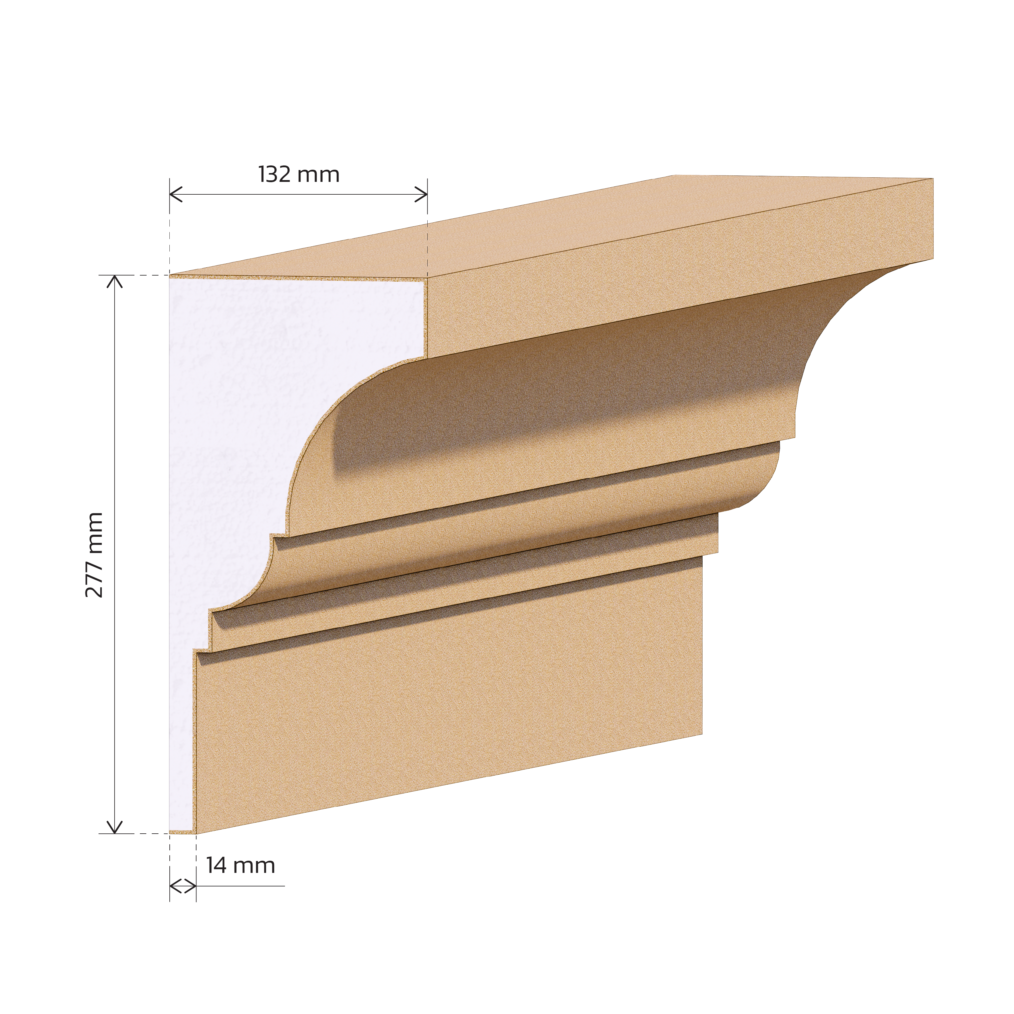 Rekunst Rímsa E04 - 34,68 € s DPH / bm
